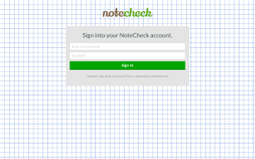 NoteCheck.com Preview